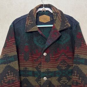 Vintage 90s Woolrich Men's Aztec Coat
